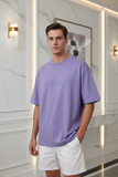 Purple Embossed Pas Jalou Tee