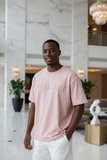 Peach Embossed Pas Jalou Tee