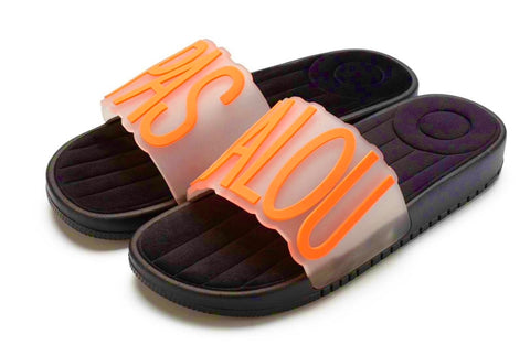 Pas Jalou Neon Orange Slides