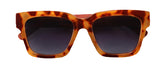 UV400 eco-friendly wooden sunglasses. Leopard print
