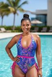 Pink Nichole Sequin Monokini