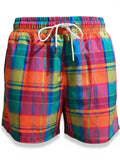 Jn Pierre Plaid Madras Creole  Men Swim Shorts