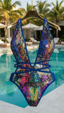 Trendy Mya Multicolored Sequin Monokini