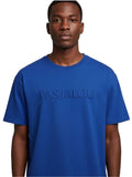 Royal Blue  Embossed Pas Jalou Tee