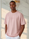 Peach Embossed Pas Jalou Tee