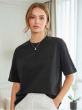Black Embossed Pas Jalou Tee