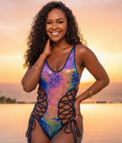 Natanni Navy Blue Sequin Monokini