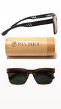 New collection of UV400 wooden sunglasses packaged with bamboo case