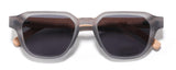 Stylish UV400 wooden sunglasses placed inside a handcrafted bamboo case