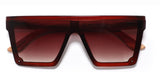 UV400 protective wooden sunglasses resting beside a sustainable bamboo case