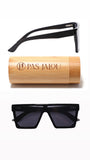 Eye-catching wooden sunglasses in a stylish bamboo case for eco-friendly living
