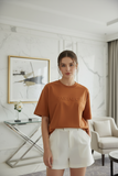 Rusty Embossed Pas Jalou Tee