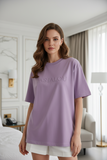 Purple/Pink Embossed Pas Jalou Tee